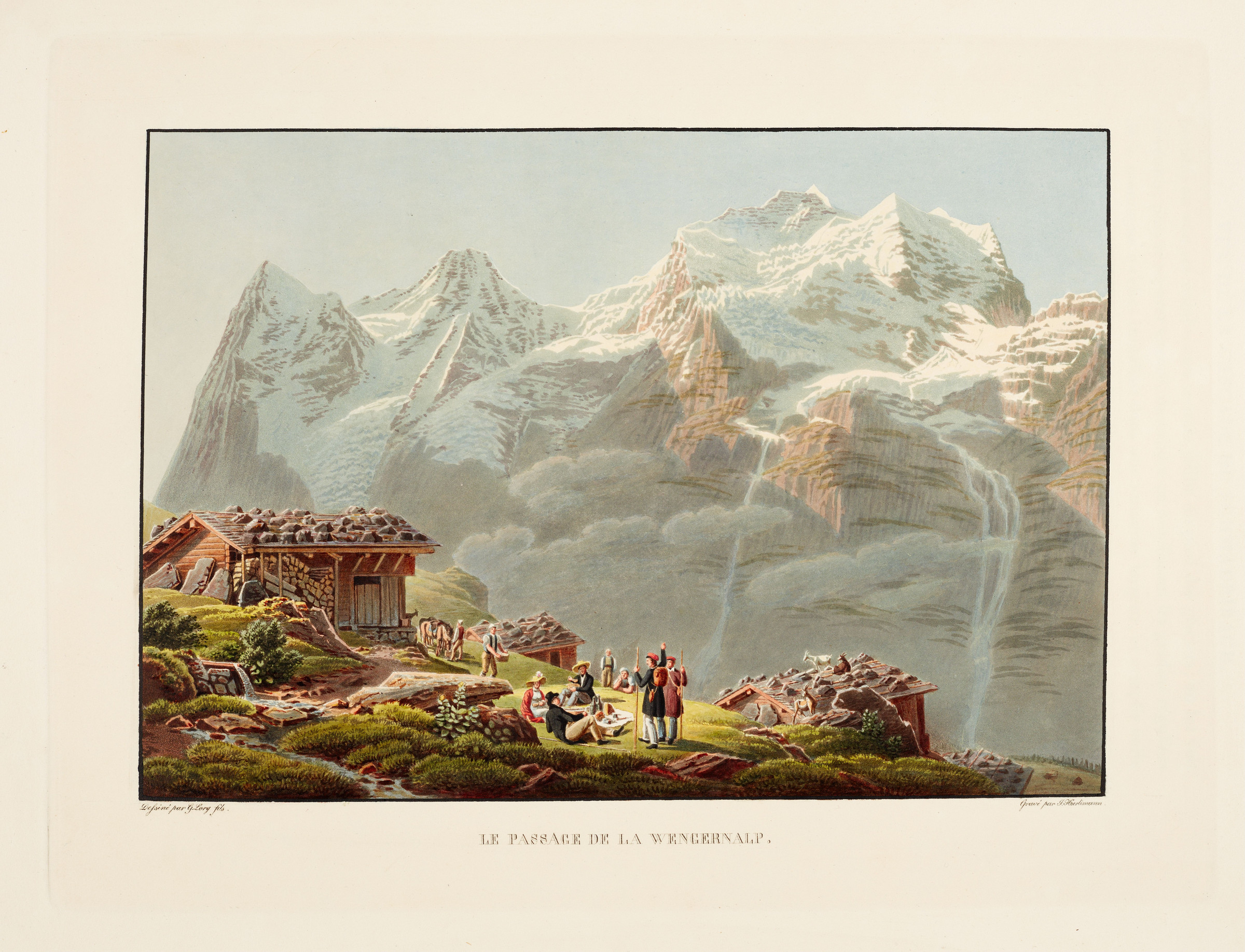 Eiger, Mönch et Jungfrau vus de la Wengernalp 