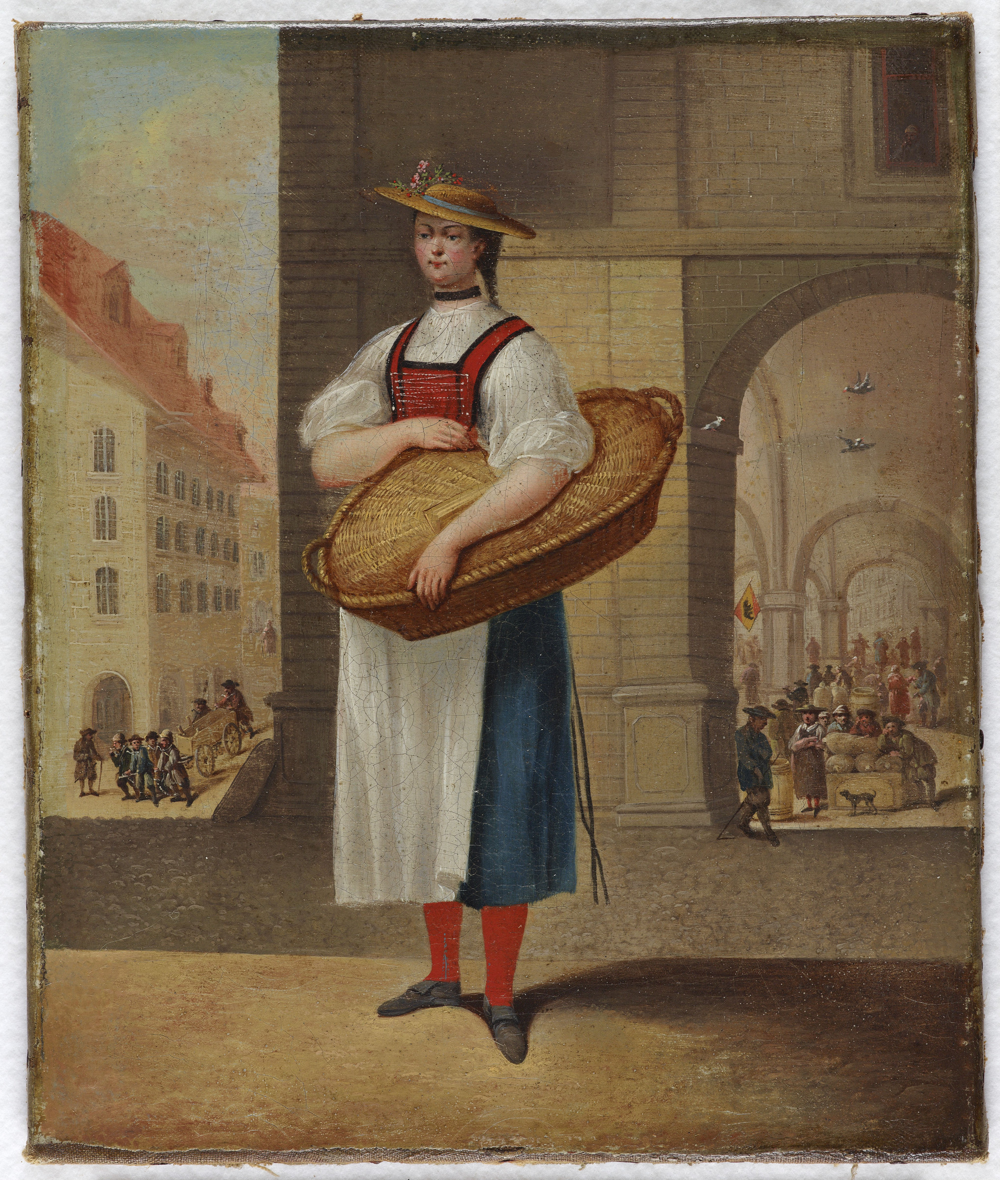 Ragazza in costume tradizionale di Berna