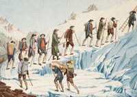 Scalata del Monte Bianco da parte dello studioso ginevrino Horace-Bénédict de Saussure