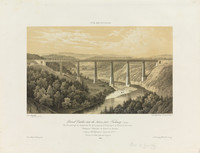 Vue du pont de Grandfey sur la Sarine proche de Fribourg