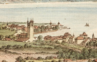 Johann Ludwig Aberli, Vue de Vevey, Detailansicht des Druckes ab der zweiten Platte