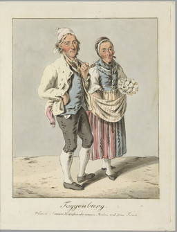 Ulrich e Salome Bräker in costume tradizionale del Toggenburgo