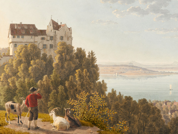 Schloss Salenstein und Bodensee von Osten