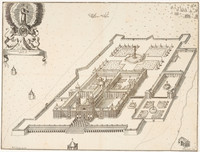 Kloster Einsiedeln aus der Vogelperspektive von Westen