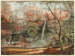 Wasserfall und Mühle in Weisslingen